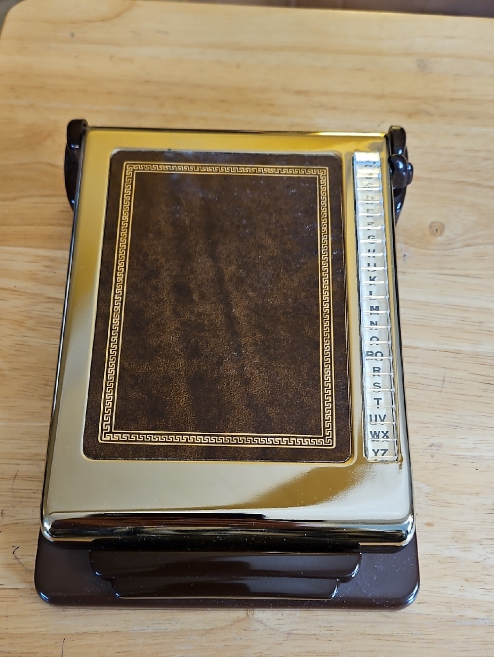 Vintage Bates "Cavalier" List Finder, a popular desktop address and phone Book